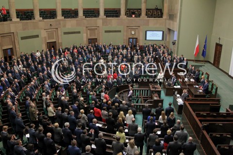  13.04.2016 WARSZAWA SEJM<br />POSIEDZENIE SEJMU RP<br />N/Z POSLOWIE SALA OBRAD WIDOK VIEW<br /> 