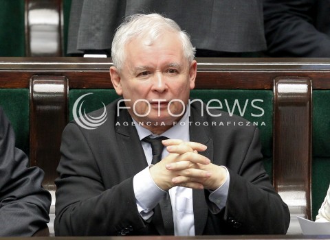 13.04.2016 WARSZAWA SEJM<br />POSIEDZENIE SEJMU RP<br />N/Z JAROSLAW KACZYNSKI<br /> 