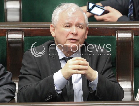  13.04.2016 WARSZAWA SEJM<br />POSIEDZENIE SEJMU RP<br />N/Z JAROSLAW KACZYNSKI<br /> 