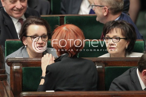  13.04.2016 WARSZAWA SEJM<br />POSIEDZENIE SEJMU RP<br />N/Z ELZBIETA WITEK ANNA ZALEWSKA<br /> 
