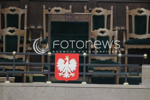  13.04.2016 WARSZAWA SEJM<br />POSIEDZENIE SEJMU RP<br />N/Z PUSTE MIEJSCE PREZYDENTA RP<br /> 