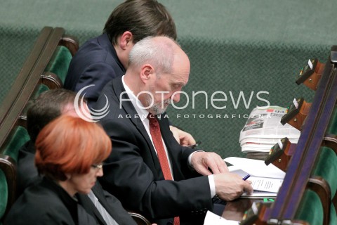  13.04.2016 WARSZAWA SEJM<br />POSIEDZENIE SEJMU RP<br />N/Z ANTONI MACIEREWICZ<br /> 