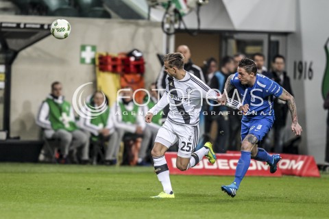  15.04.2016 WARSZAWA PILKA NOZNA <br />FOOTBALL EKSTRAKLASA STADION LEGII<br />MECZ LEGIA WARSZAWA - LECH POZNAN<br />N/Z JAKUB RZEZNICZAK<br /> 