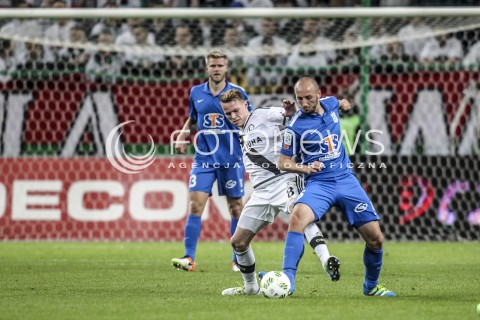  15.04.2016 WARSZAWA PILKA NOZNA <br />FOOTBALL EKSTRAKLASA STADION LEGII<br />MECZ LEGIA WARSZAWA - LECH POZNAN<br />N/Z ONDREJ DUDA LUKASZ TRALKA<br /> 