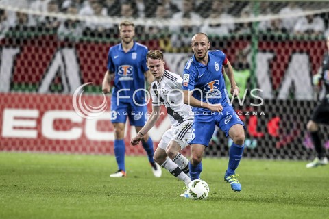  15.04.2016 WARSZAWA PILKA NOZNA <br />FOOTBALL EKSTRAKLASA STADION LEGII<br />MECZ LEGIA WARSZAWA - LECH POZNAN<br />N/Z ONDREJ DUDA LUKASZ TRALKA<br /> 