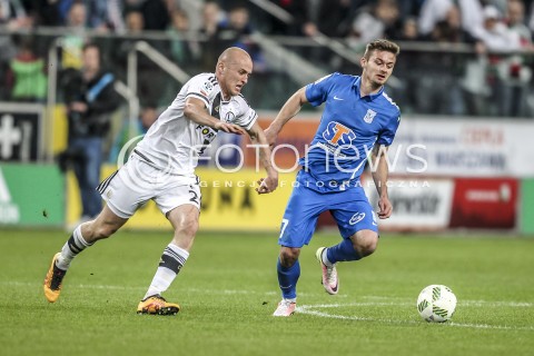  15.04.2016 WARSZAWA PILKA NOZNA <br />FOOTBALL EKSTRAKLASA STADION LEGII<br />MECZ LEGIA WARSZAWA - LECH POZNAN<br />N/Z MICHAL PAZDAN KAROL LINETTY<br /> 