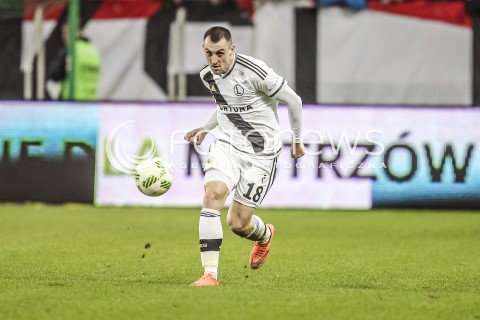  15.04.2016 WARSZAWA PILKA NOZNA <br />FOOTBALL EKSTRAKLASA STADION LEGII<br />MECZ LEGIA WARSZAWA - LECH POZNAN<br />N/Z MICHAL KUCHARCZYK<br /> 
