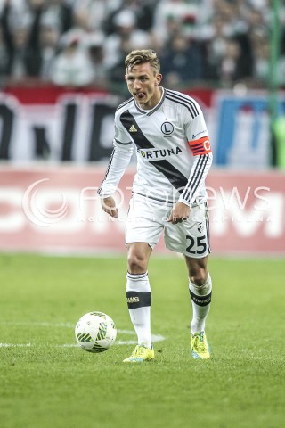  15.04.2016 WARSZAWA PILKA NOZNA <br />FOOTBALL EKSTRAKLASA STADION LEGII<br />MECZ LEGIA WARSZAWA - LECH POZNAN<br />N/Z JAKUB RZEZNICZAK<br /> 