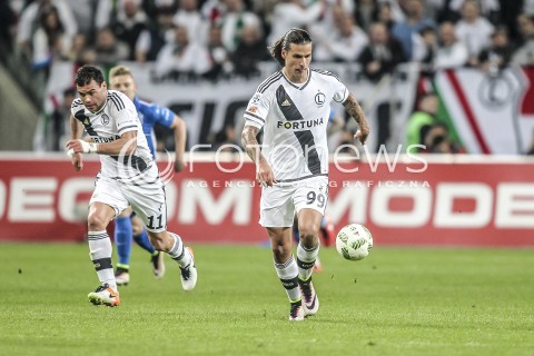  15.04.2016 WARSZAWA PILKA NOZNA <br />FOOTBALL EKSTRAKLASA STADION LEGII<br />MECZ LEGIA WARSZAWA - LECH POZNAN<br />N/Z ALEKSANDAR PRIJOVIC<br /> 