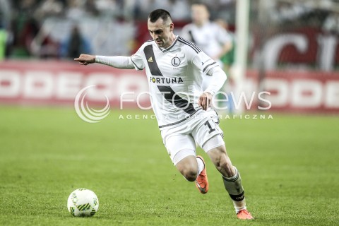  15.04.2016 WARSZAWA PILKA NOZNA <br />FOOTBALL EKSTRAKLASA STADION LEGII<br />MECZ LEGIA WARSZAWA - LECH POZNAN<br />N/Z MICHAL KUCHARCZYK<br /> 