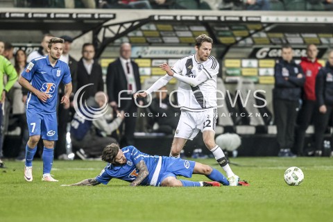  15.04.2016 WARSZAWA PILKA NOZNA <br />FOOTBALL EKSTRAKLASA STADION LEGII<br />MECZ LEGIA WARSZAWA - LECH POZNAN<br />N/Z KASPER HAMALAINEN TAMAS KADAR<br /> 