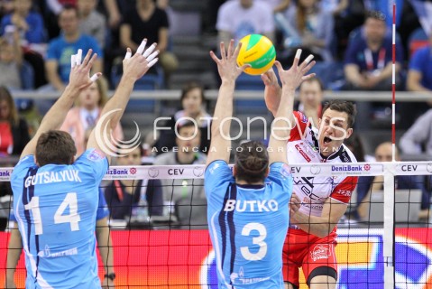  16.04.2016 KRAKOW <br />SIATKOWKA MEZCZYZN LIGA MISTRZOW FINAL FOUR 2016 CHAMPIONS LEAGUE <br />2016 CEV DenizBank Volleyball Men Champions League Final Four season 2015/2016<br />MECZ POLFINALOWY Semifinal match <br />MECZ ASSECO RESOVIA RZESZOW - ZENIT KAZAN <br />N/Z OLIEG ACHREM ( ALEH AKHREM ) <br /> 