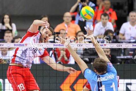  16.04.2016 KRAKOW <br />SIATKOWKA MEZCZYZN LIGA MISTRZOW FINAL FOUR 2016 CHAMPIONS LEAGUE <br />2016 CEV DenizBank Volleyball Men Champions League Final Four season 2015/2016<br />MECZ POLFINALOWY Semifinal match <br />MECZ ASSECO RESOVIA RZESZOW - ZENIT KAZAN <br />N/Z RUSSELL HOLMES <br /> 