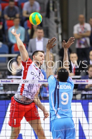  16.04.2016 KRAKOW <br />SIATKOWKA MEZCZYZN LIGA MISTRZOW FINAL FOUR 2016 CHAMPIONS LEAGUE <br />2016 CEV DenizBank Volleyball Men Champions League Final Four season 2015/2016<br />MECZ POLFINALOWY Semifinal match <br />MECZ ASSECO RESOVIA RZESZOW - ZENIT KAZAN <br />N/Z BARTOSZ KUREK <br /> 