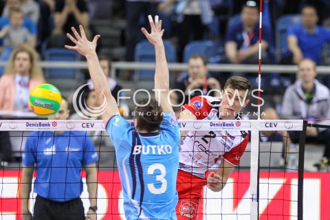  16.04.2016 KRAKOW <br />SIATKOWKA MEZCZYZN LIGA MISTRZOW FINAL FOUR 2016 CHAMPIONS LEAGUE <br />2016 CEV DenizBank Volleyball Men Champions League Final Four season 2015/2016<br />MECZ POLFINALOWY Semifinal match <br />MECZ ASSECO RESOVIA RZESZOW - ZENIT KAZAN <br />N/Z THOMAS JAESCHKE <br /> 
