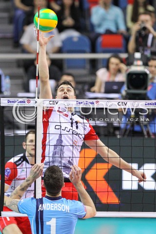  16.04.2016 KRAKOW <br />SIATKOWKA MEZCZYZN LIGA MISTRZOW FINAL FOUR 2016 CHAMPIONS LEAGUE <br />2016 CEV DenizBank Volleyball Men Champions League Final Four season 2015/2016<br />MECZ POLFINALOWY Semifinal match <br />MECZ ASSECO RESOVIA RZESZOW - ZENIT KAZAN <br />N/Z FABIAN DRZYZGA <br /> 