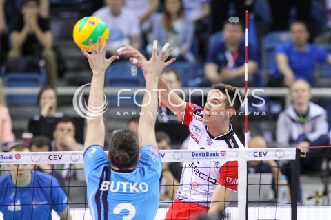  16.04.2016 KRAKOW <br />SIATKOWKA MEZCZYZN LIGA MISTRZOW FINAL FOUR 2016 CHAMPIONS LEAGUE <br />2016 CEV DenizBank Volleyball Men Champions League Final Four season 2015/2016<br />MECZ POLFINALOWY Semifinal match <br />MECZ ASSECO RESOVIA RZESZOW - ZENIT KAZAN <br />N/Z THOMAS JAESCHKE <br /> 