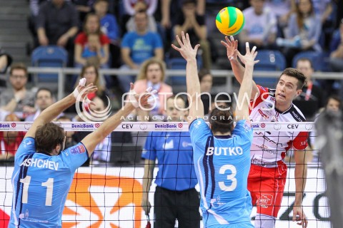  16.04.2016 KRAKOW <br />SIATKOWKA MEZCZYZN LIGA MISTRZOW FINAL FOUR 2016 CHAMPIONS LEAGUE <br />2016 CEV DenizBank Volleyball Men Champions League Final Four season 2015/2016<br />MECZ POLFINALOWY Semifinal match <br />MECZ ASSECO RESOVIA RZESZOW - ZENIT KAZAN <br />N/Z THOMAS JAESCHKE <br /> 