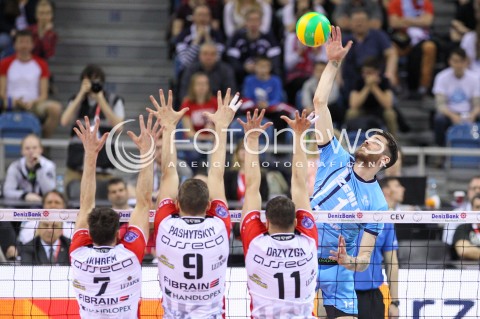  16.04.2016 KRAKOW <br />SIATKOWKA MEZCZYZN LIGA MISTRZOW FINAL FOUR 2016 CHAMPIONS LEAGUE <br />2016 CEV DenizBank Volleyball Men Champions League Final Four season 2015/2016<br />MECZ POLFINALOWY Semifinal match <br />MECZ ASSECO RESOVIA RZESZOW - ZENIT KAZAN <br />N/Z MATTHEW ANDERSON <br /> 