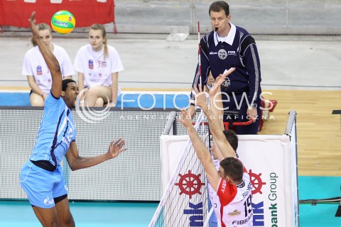  16.04.2016 KRAKOW <br />SIATKOWKA MEZCZYZN LIGA MISTRZOW FINAL FOUR 2016 CHAMPIONS LEAGUE <br />2016 CEV DenizBank Volleyball Men Champions League Final Four season 2015/2016<br />MECZ POLFINALOWY Semifinal match <br />MECZ ASSECO RESOVIA RZESZOW - ZENIT KAZAN <br />N/Z WILFREDO LEON VENERO <br /> 