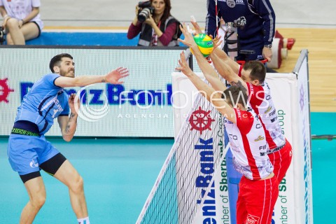  16.04.2016 KRAKOW <br />SIATKOWKA MEZCZYZN LIGA MISTRZOW FINAL FOUR 2016 CHAMPIONS LEAGUE <br />2016 CEV DenizBank Volleyball Men Champions League Final Four season 2015/2016<br />MECZ POLFINALOWY Semifinal match <br />MECZ ASSECO RESOVIA RZESZOW - ZENIT KAZAN <br />N/Z MATTHEW ANDERSON <br /> 