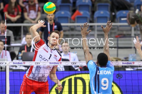  16.04.2016 KRAKOW <br />SIATKOWKA MEZCZYZN LIGA MISTRZOW FINAL FOUR 2016 CHAMPIONS LEAGUE <br />2016 CEV DenizBank Volleyball Men Champions League Final Four season 2015/2016<br />MECZ POLFINALOWY Semifinal match <br />MECZ ASSECO RESOVIA RZESZOW - ZENIT KAZAN <br />N/Z BARTOSZ KUREK <br /> 