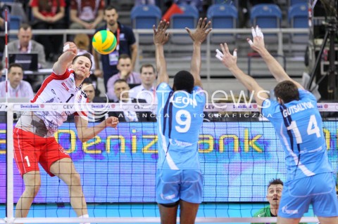  16.04.2016 KRAKOW <br />SIATKOWKA MEZCZYZN LIGA MISTRZOW FINAL FOUR 2016 CHAMPIONS LEAGUE <br />2016 CEV DenizBank Volleyball Men Champions League Final Four season 2015/2016<br />MECZ POLFINALOWY Semifinal match <br />MECZ ASSECO RESOVIA RZESZOW - ZENIT KAZAN <br />N/Z BARTOSZ KUREK <br /> 