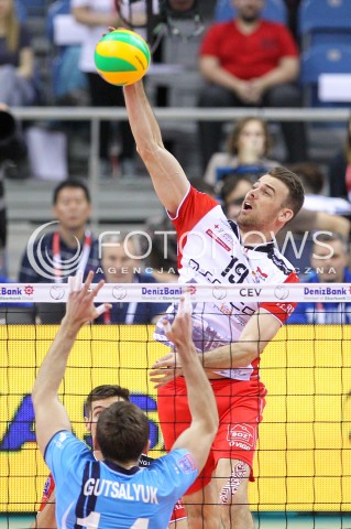  16.04.2016 KRAKOW <br />SIATKOWKA MEZCZYZN LIGA MISTRZOW FINAL FOUR 2016 CHAMPIONS LEAGUE <br />2016 CEV DenizBank Volleyball Men Champions League Final Four season 2015/2016<br />MECZ POLFINALOWY Semifinal match <br />MECZ ASSECO RESOVIA RZESZOW - ZENIT KAZAN <br />N/Z RUSSELL HOLMES <br /> 