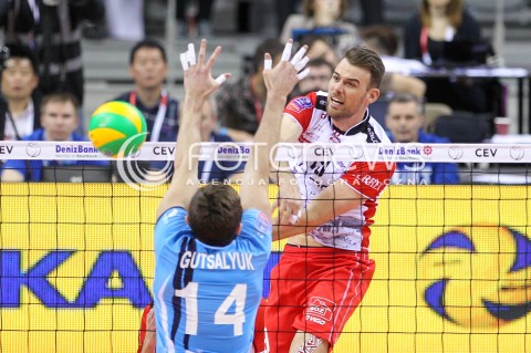  16.04.2016 KRAKOW <br />SIATKOWKA MEZCZYZN LIGA MISTRZOW FINAL FOUR 2016 CHAMPIONS LEAGUE <br />2016 CEV DenizBank Volleyball Men Champions League Final Four season 2015/2016<br />MECZ POLFINALOWY Semifinal match <br />MECZ ASSECO RESOVIA RZESZOW - ZENIT KAZAN <br />N/Z RUSSELL HOLMES <br /> 