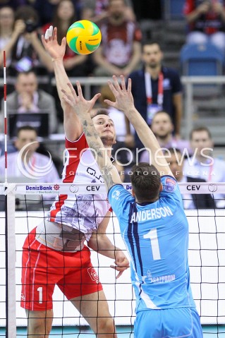  16.04.2016 KRAKOW <br />SIATKOWKA MEZCZYZN LIGA MISTRZOW FINAL FOUR 2016 CHAMPIONS LEAGUE <br />2016 CEV DenizBank Volleyball Men Champions League Final Four season 2015/2016<br />MECZ POLFINALOWY Semifinal match <br />MECZ ASSECO RESOVIA RZESZOW - ZENIT KAZAN <br />N/Z BARTOSZ KUREK <br /> 