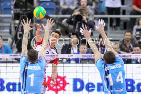  16.04.2016 KRAKOW <br />SIATKOWKA MEZCZYZN LIGA MISTRZOW FINAL FOUR 2016 CHAMPIONS LEAGUE <br />2016 CEV DenizBank Volleyball Men Champions League Final Four season 2015/2016<br />MECZ POLFINALOWY Semifinal match <br />MECZ ASSECO RESOVIA RZESZOW - ZENIT KAZAN <br />N/Z THOMAS JAESCHKE <br /> 