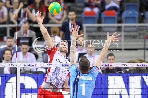  16.04.2016 KRAKOW <br />SIATKOWKA MEZCZYZN LIGA MISTRZOW FINAL FOUR 2016 CHAMPIONS LEAGUE <br />2016 CEV DenizBank Volleyball Men Champions League Final Four season 2015/2016<br />MECZ POLFINALOWY Semifinal match <br />MECZ ASSECO RESOVIA RZESZOW - ZENIT KAZAN <br />N/Z BARTOSZ KUREK <br /> 