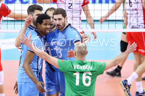  16.04.2016 KRAKOW <br />SIATKOWKA MEZCZYZN LIGA MISTRZOW FINAL FOUR 2016 CHAMPIONS LEAGUE <br />2016 CEV DenizBank Volleyball Men Champions League Final Four season 2015/2016<br />MECZ POLFINALOWY Semifinal match <br />MECZ ASSECO RESOVIA RZESZOW - ZENIT KAZAN <br />N/Z WILFREDO LEON VENERO MAXIM MIKHAILOV RADOSC EMOCJE ALEXEY VERBOV <br /> 