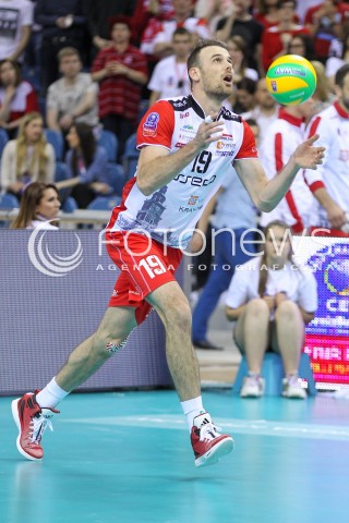  16.04.2016 KRAKOW <br />SIATKOWKA MEZCZYZN LIGA MISTRZOW FINAL FOUR 2016 CHAMPIONS LEAGUE <br />2016 CEV DenizBank Volleyball Men Champions League Final Four season 2015/2016<br />MECZ POLFINALOWY Semifinal match <br />MECZ ASSECO RESOVIA RZESZOW - ZENIT KAZAN <br />N/Z RUSSELL HOLMES SYLWETKA <br /> 