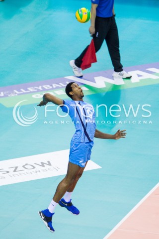  16.04.2016 KRAKOW <br />SIATKOWKA MEZCZYZN LIGA MISTRZOW FINAL FOUR 2016 CHAMPIONS LEAGUE <br />2016 CEV DenizBank Volleyball Men Champions League Final Four season 2015/2016<br />MECZ POLFINALOWY Semifinal match <br />MECZ ASSECO RESOVIA RZESZOW - ZENIT KAZAN <br />N/Z WILFREDO LEON VENERO SYLWETKA <br /> 