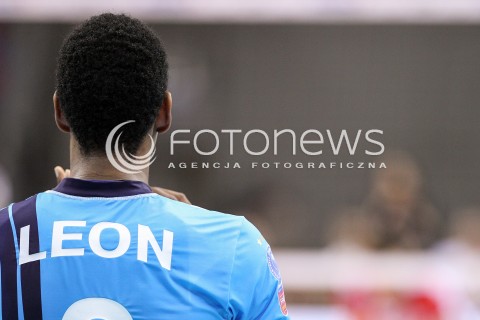  16.04.2016 KRAKOW <br />SIATKOWKA MEZCZYZN LIGA MISTRZOW FINAL FOUR 2016 CHAMPIONS LEAGUE <br />2016 CEV DenizBank Volleyball Men Champions League Final Four season 2015/2016<br />MECZ POLFINALOWY Semifinal match <br />MECZ ASSECO RESOVIA RZESZOW - ZENIT KAZAN <br />N/Z WILFREDO LEON VENERO SYLWETKA ZDJECIE ILUSTRACYJNE ILUSTRANT<br /> 