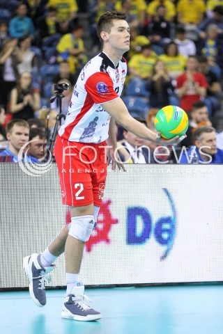  16.04.2016 KRAKOW <br />SIATKOWKA MEZCZYZN LIGA MISTRZOW FINAL FOUR 2016 CHAMPIONS LEAGUE <br />2016 CEV DenizBank Volleyball Men Champions League Final Four season 2015/2016<br />MECZ POLFINALOWY Semifinal match <br />MECZ ASSECO RESOVIA RZESZOW - ZENIT KAZAN <br />N/Z THOMAS JAESCHKE SYLWETKA <br /> 