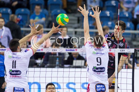  16.04.2016 KRAKOW <br />SIATKOWKA MEZCZYZN LIGA MISTRZOW FINAL FOUR 2016 CHAMPIONS LEAGUE <br />2016 CEV DenizBank Volleyball Men Champions League Final Four season 2015/2016<br />MECZ POLFINALOWY Semifinal match <br />MECZ TRENTINO DIATEC - CUCINE LUBE CIVITANOVA <br />N/Z KLEMEN CEBULJ <br /> 