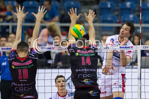  16.04.2016 KRAKOW <br />SIATKOWKA MEZCZYZN LIGA MISTRZOW FINAL FOUR 2016 CHAMPIONS LEAGUE <br />2016 CEV DenizBank Volleyball Men Champions League Final Four season 2015/2016<br />MECZ POLFINALOWY Semifinal match <br />MECZ TRENTINO DIATEC - CUCINE LUBE CIVITANOVA <br />N/Z MITAR TZOURITS <br /> 