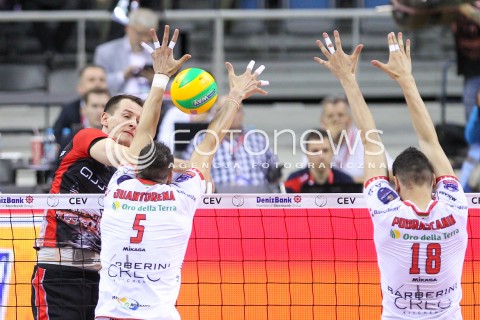  17.04.2016 KRAKOW <br />SIATKOWKA MEZCZYZN LIGA MISTRZOW FINAL FOUR 2016 CHAMPIONS LEAGUE <br />2016 CEV DenizBank Volleyball Men Champions League Final Four season 2015/2016<br />MECZ O 3. MIEJSCE Third place match <br />MECZ ASSECO RESOVIA RZESZOW - CUCINE LUBE CIVITANOVA <br />N/Z BARTOSZ KUREK <br /> 