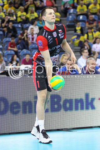  17.04.2016 KRAKOW <br />SIATKOWKA MEZCZYZN LIGA MISTRZOW FINAL FOUR 2016 CHAMPIONS LEAGUE <br />2016 CEV DenizBank Volleyball Men Champions League Final Four season 2015/2016<br />MECZ O 3. MIEJSCE Third place match <br />MECZ ASSECO RESOVIA RZESZOW - CUCINE LUBE CIVITANOVA <br />N/Z BARTOSZ KUREK SYLWETKA <br /> 