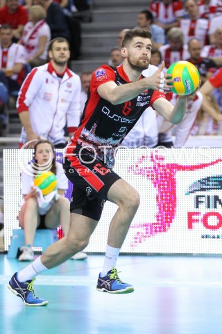  17.04.2016 KRAKOW <br />SIATKOWKA MEZCZYZN LIGA MISTRZOW FINAL FOUR 2016 CHAMPIONS LEAGUE <br />2016 CEV DenizBank Volleyball Men Champions League Final Four season 2015/2016<br />MECZ O 3. MIEJSCE Third place match <br />MECZ ASSECO RESOVIA RZESZOW - CUCINE LUBE CIVITANOVA <br />N/Z DAWID DRYJA SYLWETKA <br /> 