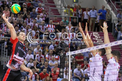  17.04.2016 KRAKOW <br />SIATKOWKA MEZCZYZN LIGA MISTRZOW FINAL FOUR 2016 CHAMPIONS LEAGUE <br />2016 CEV DenizBank Volleyball Men Champions League Final Four season 2015/2016<br />MECZ O 3. MIEJSCE Third place match <br />MECZ ASSECO RESOVIA RZESZOW - CUCINE LUBE CIVITANOVA <br />N/Z BARTOSZ KUREK <br /> 
