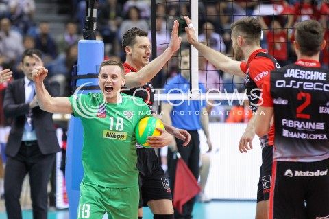  17.04.2016 KRAKOW <br />SIATKOWKA MEZCZYZN LIGA MISTRZOW FINAL FOUR 2016 CHAMPIONS LEAGUE <br />2016 CEV DenizBank Volleyball Men Champions League Final Four season 2015/2016<br />MECZ O 3. MIEJSCE Third place match <br />MECZ ASSECO RESOVIA RZESZOW - CUCINE LUBE CIVITANOVA <br />N/Z DAMIAN WOJTASZEK RADOSC EMOCJE SYLWETKA <br /> 