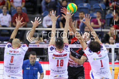  17.04.2016 KRAKOW <br />SIATKOWKA MEZCZYZN LIGA MISTRZOW FINAL FOUR 2016 CHAMPIONS LEAGUE <br />2016 CEV DenizBank Volleyball Men Champions League Final Four season 2015/2016<br />MECZ O 3. MIEJSCE Third place match <br />MECZ ASSECO RESOVIA RZESZOW - CUCINE LUBE CIVITANOVA <br />N/Z OLIEG ACHREM ( ALEH AKHREM ) <br /> 