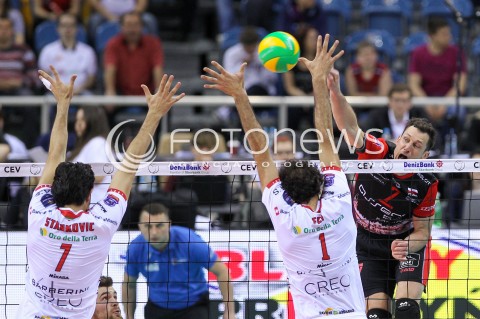  17.04.2016 KRAKOW <br />SIATKOWKA MEZCZYZN LIGA MISTRZOW FINAL FOUR 2016 CHAMPIONS LEAGUE <br />2016 CEV DenizBank Volleyball Men Champions League Final Four season 2015/2016<br />MECZ O 3. MIEJSCE Third place match <br />MECZ ASSECO RESOVIA RZESZOW - CUCINE LUBE CIVITANOVA <br />N/Z OLIEG ACHREM ( ALEH AKHREM ) <br /> 