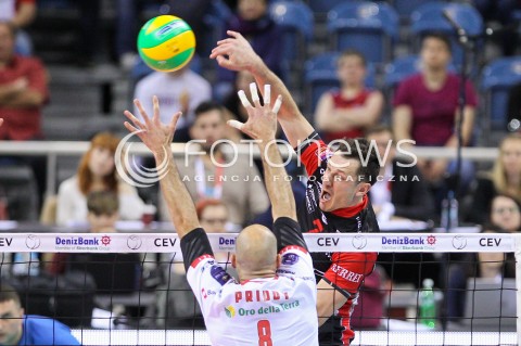  17.04.2016 KRAKOW <br />SIATKOWKA MEZCZYZN LIGA MISTRZOW FINAL FOUR 2016 CHAMPIONS LEAGUE <br />2016 CEV DenizBank Volleyball Men Champions League Final Four season 2015/2016<br />MECZ O 3. MIEJSCE Third place match <br />MECZ ASSECO RESOVIA RZESZOW - CUCINE LUBE CIVITANOVA <br />N/Z OLIEG ACHREM ( ALEH AKHREM ) <br /> 