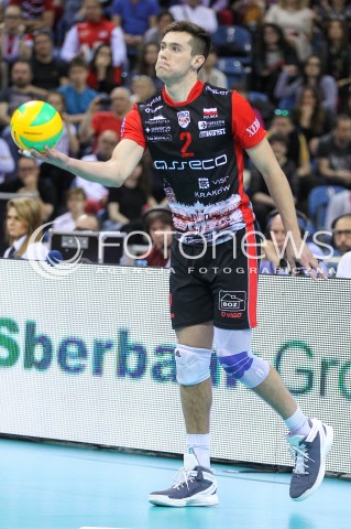  17.04.2016 KRAKOW <br />SIATKOWKA MEZCZYZN LIGA MISTRZOW FINAL FOUR 2016 CHAMPIONS LEAGUE <br />2016 CEV DenizBank Volleyball Men Champions League Final Four season 2015/2016<br />MECZ O 3. MIEJSCE Third place match <br />MECZ ASSECO RESOVIA RZESZOW - CUCINE LUBE CIVITANOVA <br />N/Z THOMAS JAESCHKE SYLWETKA <br /> 