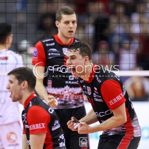  17.04.2016 KRAKOW <br />SIATKOWKA MEZCZYZN LIGA MISTRZOW FINAL FOUR 2016 CHAMPIONS LEAGUE <br />2016 CEV DenizBank Volleyball Men Champions League Final Four season 2015/2016<br />MECZ O 3. MIEJSCE Third place match <br />MECZ ASSECO RESOVIA RZESZOW - CUCINE LUBE CIVITANOVA <br />N/Z FABIAN DRZYZGA RADOSC EMOCJE <br /> 