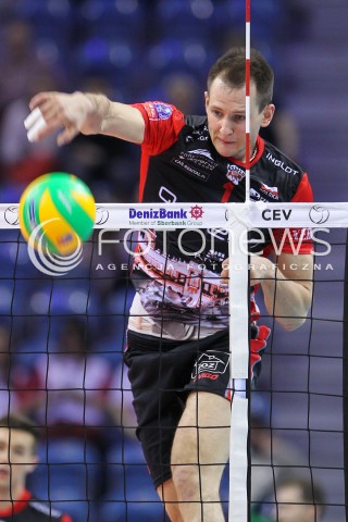  17.04.2016 KRAKOW <br />SIATKOWKA MEZCZYZN LIGA MISTRZOW FINAL FOUR 2016 CHAMPIONS LEAGUE <br />2016 CEV DenizBank Volleyball Men Champions League Final Four season 2015/2016<br />MECZ O 3. MIEJSCE Third place match <br />MECZ ASSECO RESOVIA RZESZOW - CUCINE LUBE CIVITANOVA <br />N/Z BARTOSZ KUREK SYLWETKA ATAK<br /> 